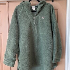 The North Face Olive Green Fleece Hoodie